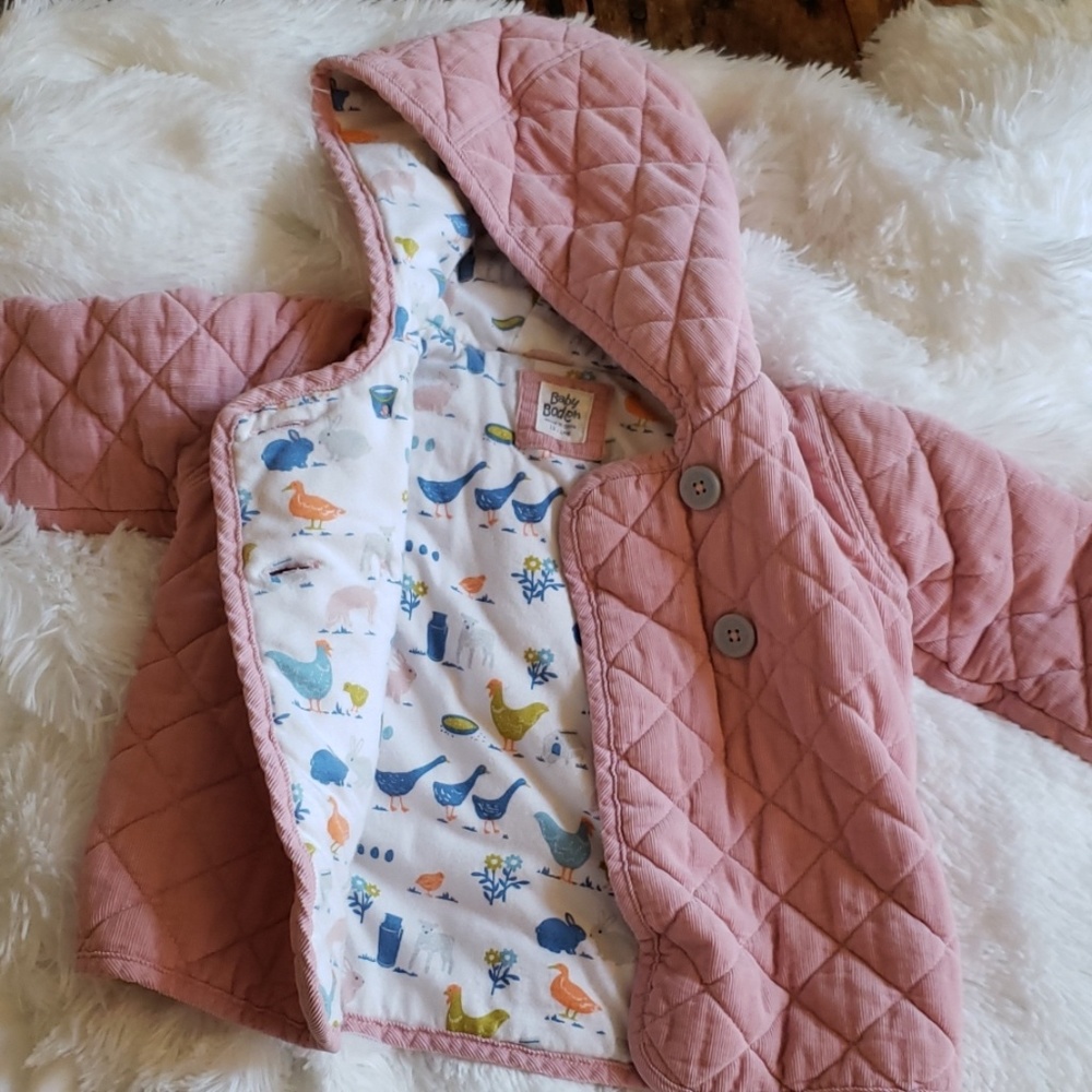 Mini Boden quilted jacket